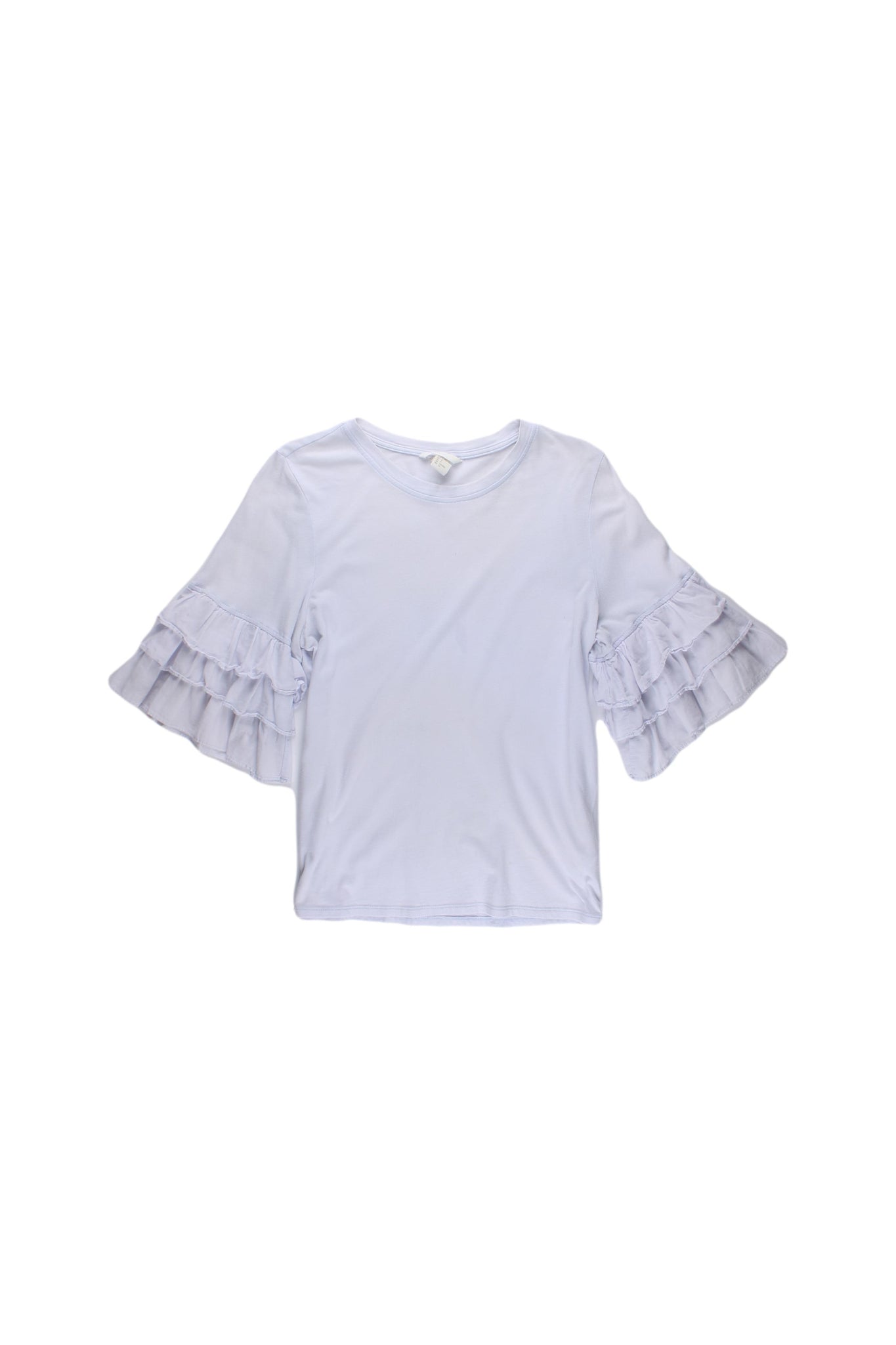 H&M - Camisa Blanca Con Mangas De Olanes