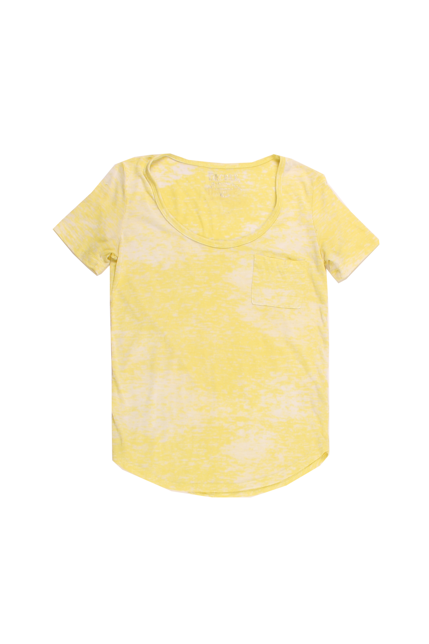 DECREE - Blusa Tie Dye Amarillo Con Blanco