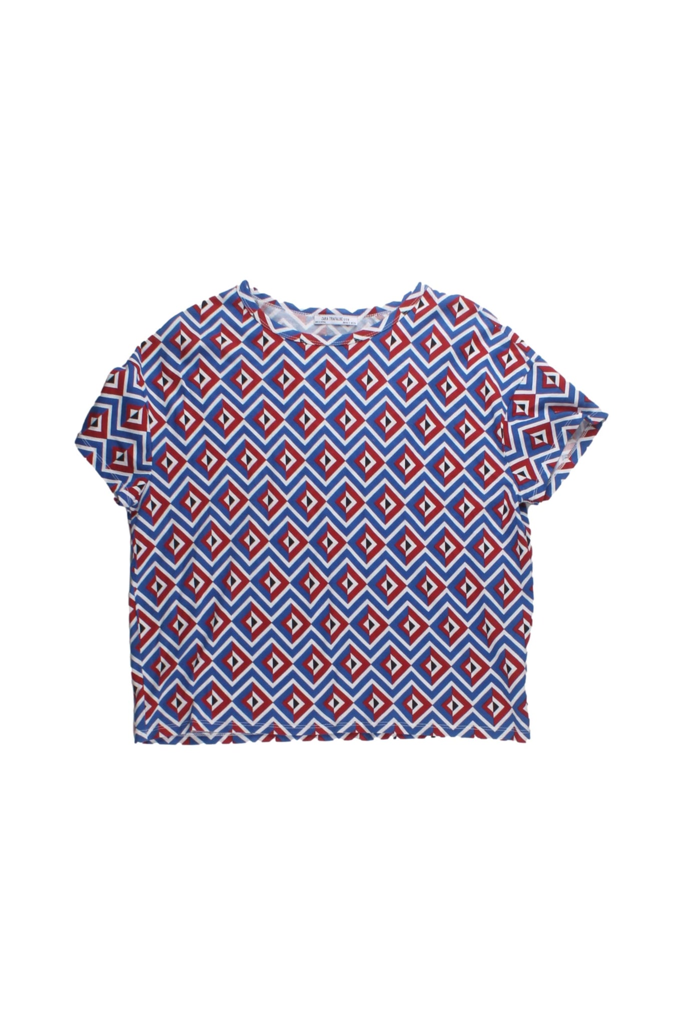 ZARA - Camiseta Multicolor Con Estampado